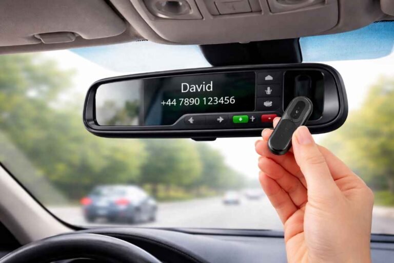 Bluetooth Rear View Mirror Hands Free Car Kit Review