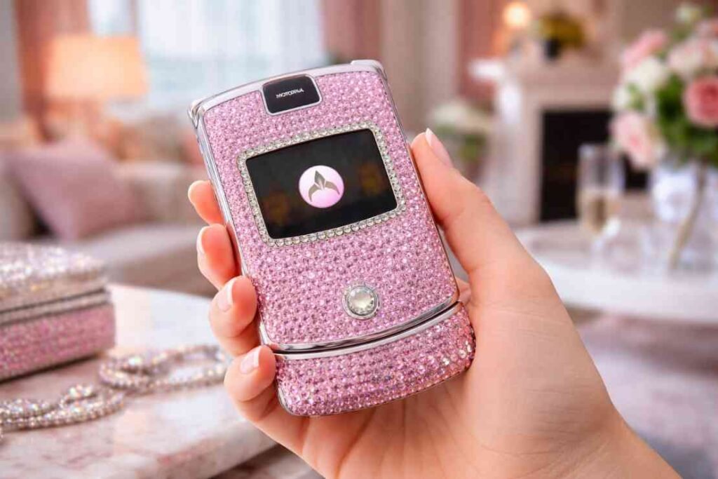 Carrie Bradshaw Pink Bling Mobile