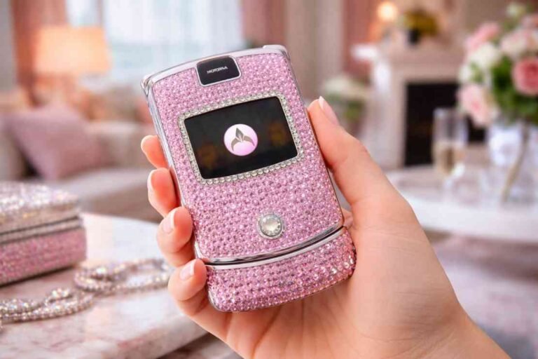 Carrie Bradshaw Pink Bling Mobile