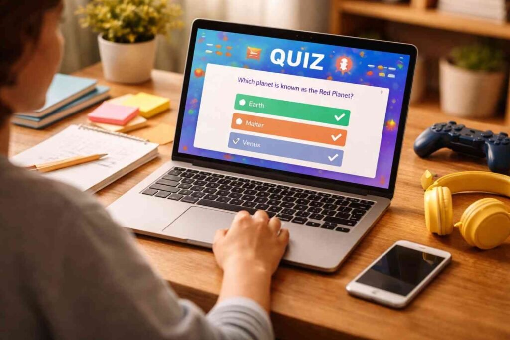 Interactive Quiz Or Simple Game
