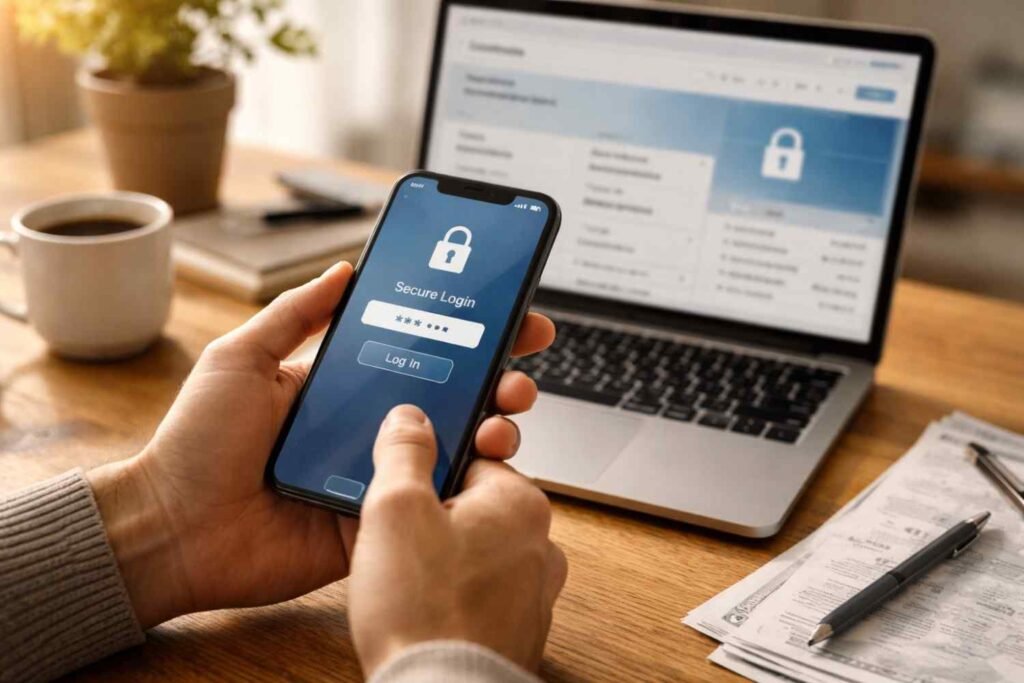 Secure Online Banking and Financial Accounts